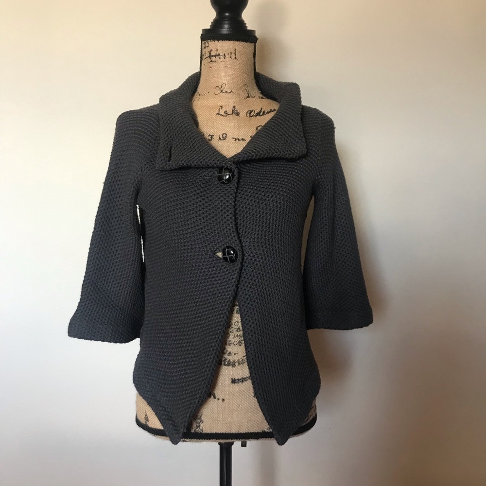 NWOT Modcloth/PIKO Gray cardigan